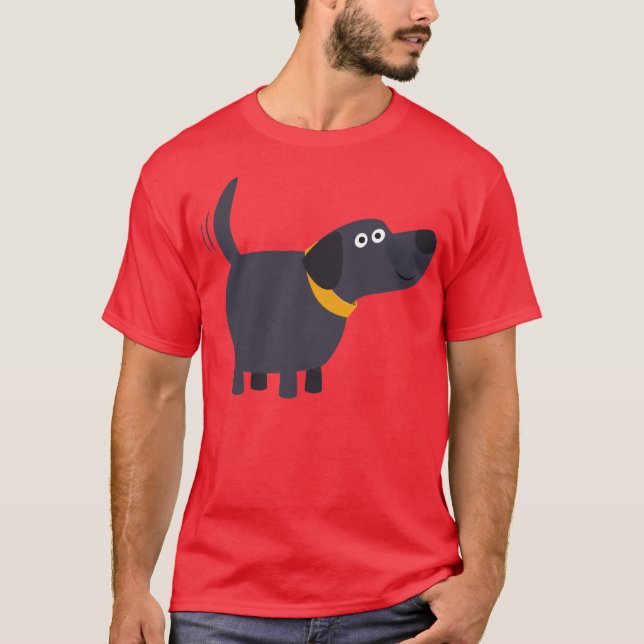Joli T-shirt Black Labrador (Devant)
