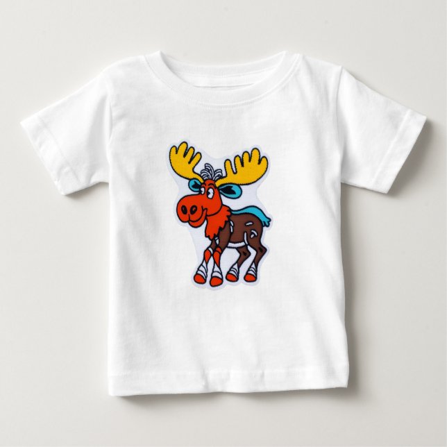 Joli T-shirt caricature Moose Kids (Devant)