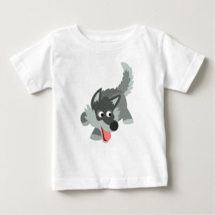 Joli T-shirt Cartoon Wolf Baby