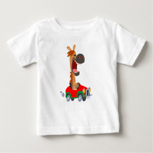 Joli T-shirt Cheval Motorisé Cartoon