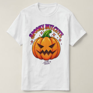 Joli T-Shirt Citrouille d'Halloween Effrayant Mais