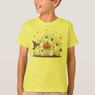 Joli T-shirt Citrouille & Fantômes pour enfants Ha