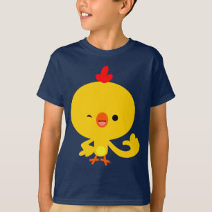 Joli T-shirt Cool Cartoon Poulet Enfants