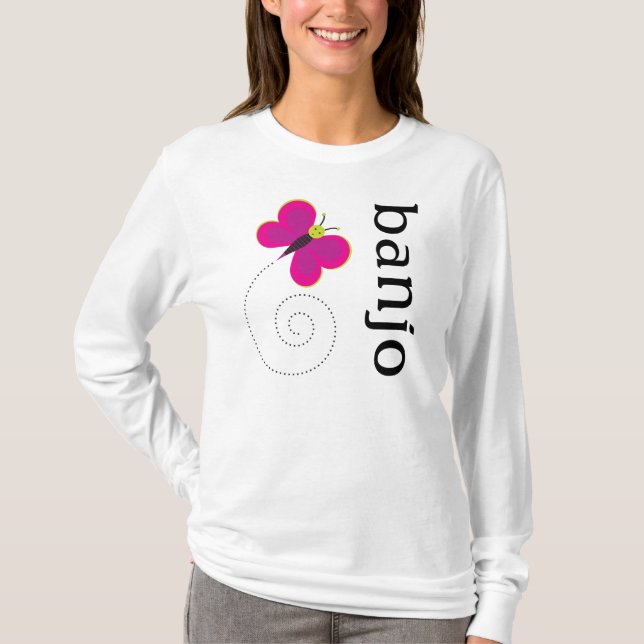 Joli T-shirt d'amant de banjo (Devant)