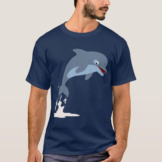 Joli T-shirt Dauphin Dauphin Pour Le Plaisir (Devant)