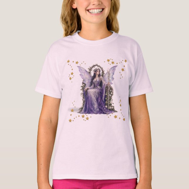 Joli T-Shirt de Fée Violette . (Devant)