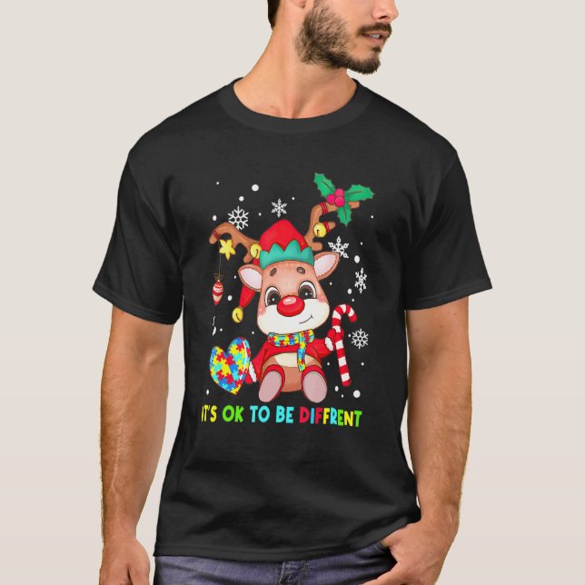 Joli T-shirt de Noël pour la sensibilisation à l'a (Devant)
