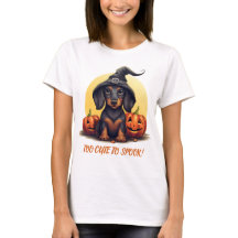 Joli T-Shirt de sorcière teckel Halloween – Effray