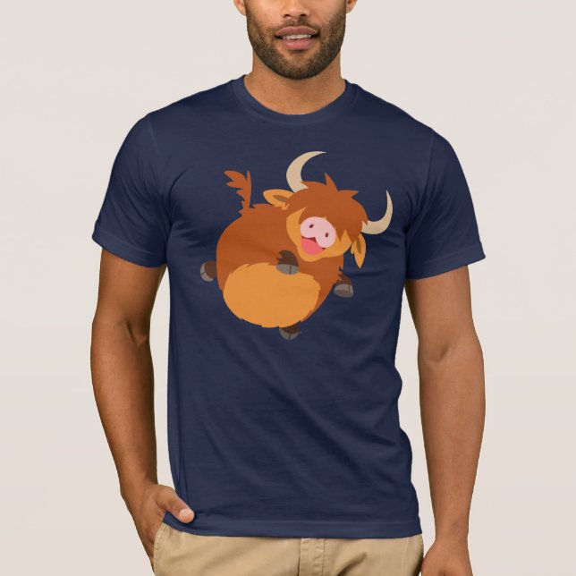 Joli T-shirt de vache Highland (Devant)