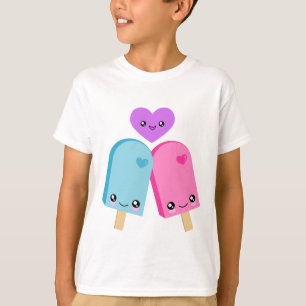 Joli T-shirt des Popsicles BFF Kawaii