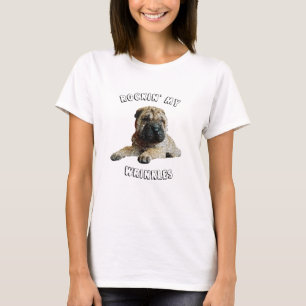 Joli T-shirt en mosaïque Brown Shar-Pei