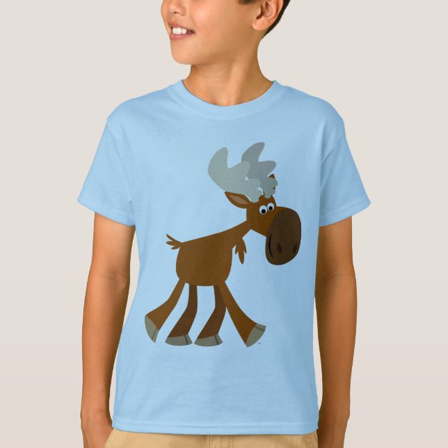 Joli T-shirt Enfants en orignal (Devant)