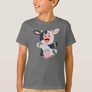 Joli T-shirt Enfants Vache Cartoon joyeux