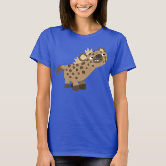 Joli T-shirt Femme Hyena Cartoon Curieux
