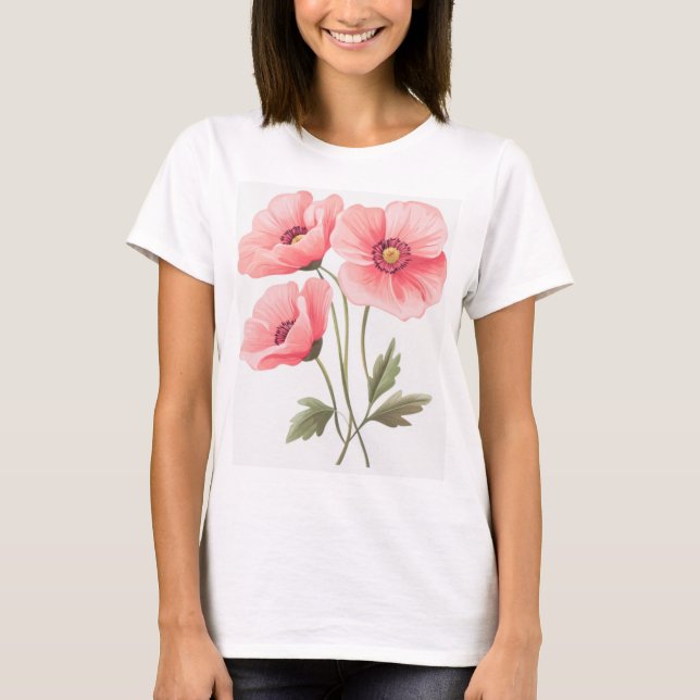 joli t-shirt fleuri (Devant)