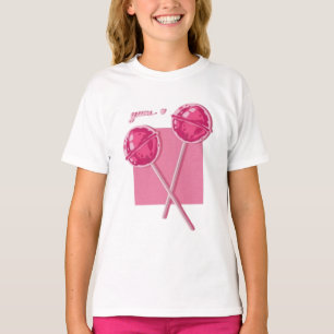 Joli T-Shirt Graphique Rose pour Filles avec Sucet