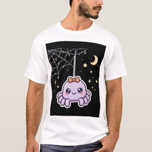 Joli T-Shirt Halloween Araignée Mignonne sur Toile