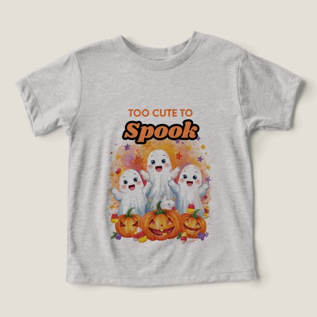 Joli T-shirt Halloween fantôme  (Design Recto)