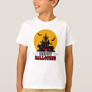 Joli T-shirt Halloween Ghost House
