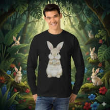 Joli T-Shirt Lapin Aquarelle Joyeux Noël