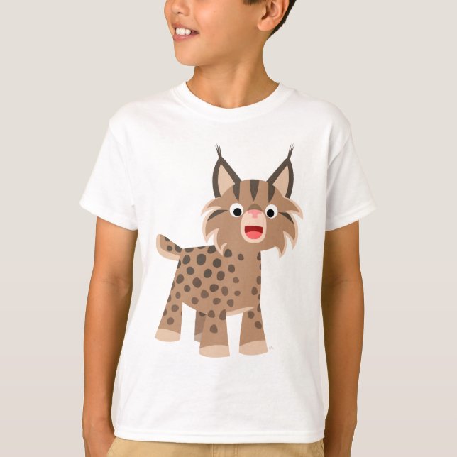 Joli T-shirt Lynx Children pour un joli dessin (Devant)