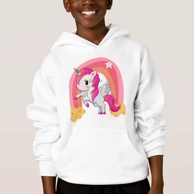 Joli t-shirt magique licorne pour enfants (Devant)