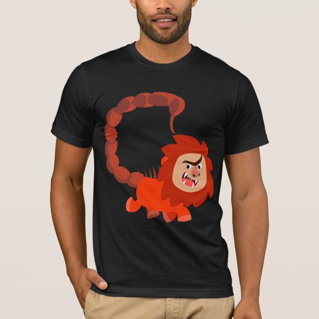Joli T-shirt Manticore Cartoon Souriant (Devant)