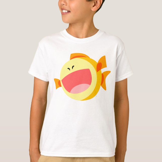 Joli T-shirt Poisson Cartoon Enfants (Devant)