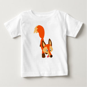 Joli T-Shirt pour bébé Fox de dessin curieux