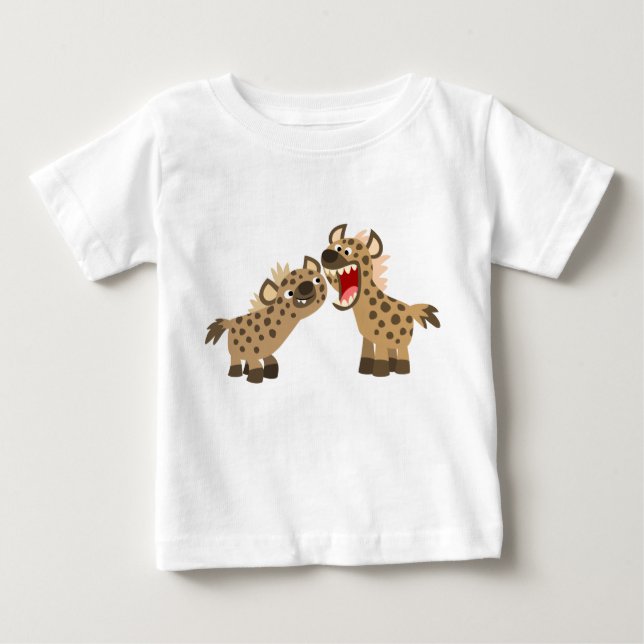 Joli T-Shirt pour bébé Hyenas Cartoon Big Teethed (Devant)