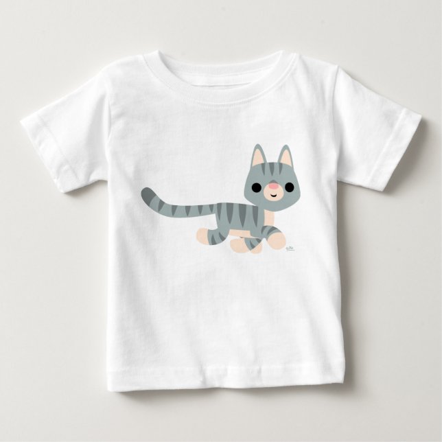 Joli T-Shirt pour bébé Kitty Cartoon (Devant)