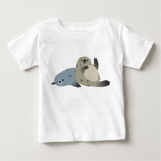 Joli T-Shirt pour bébé pour phoques de port de pla