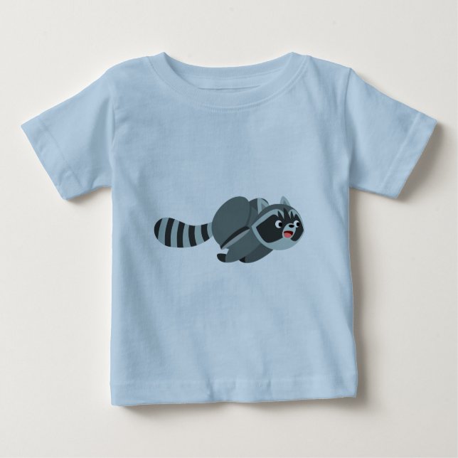 Joli T-Shirt pour bébé Raccoon Cartoon (Devant)