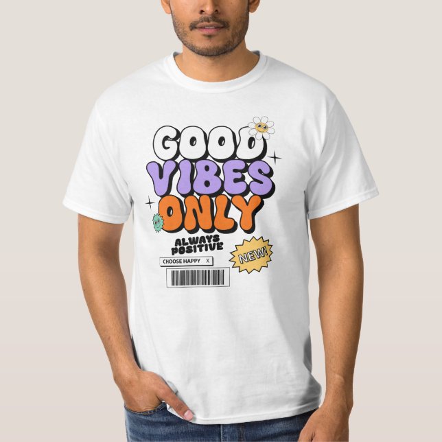 Joli T-Shirt Rétro Mignon / Tendance  (Devant)