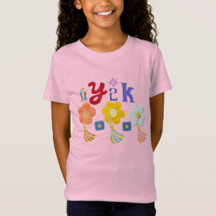 Joli T-Shirt Rose avec Motif Floral et Étoiles de 