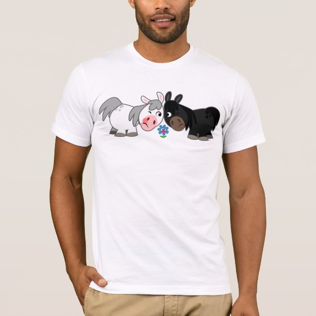 Joli T-Shirt Standoff Ponies Cartoon (Devant)