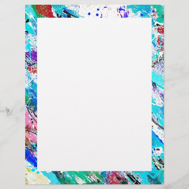 Joli tableau en fresque colorée (Devant)