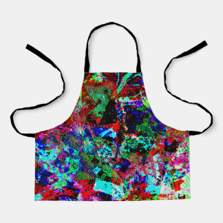 Joli tablier d'art chromatique, Couleur de fête ab