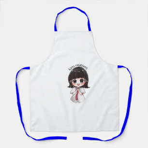 Joli tablier de cuisine fille chibi anime