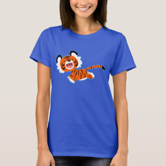 Joli Tigre De Dessin Sur Le T-shirt Femme Run