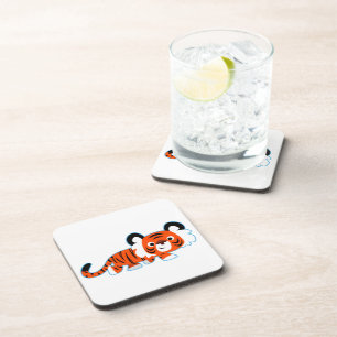 Joli tigre de dessin sur les Dessous de verre de l