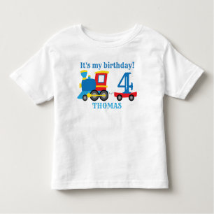 Joli Train T-shirt Toddler Anniversaire