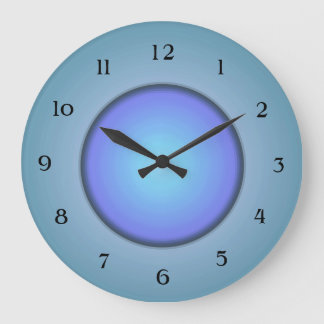 Joli Turquoise avec Mauve/Aqua > Horloge murale