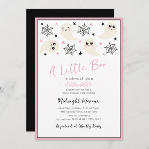Joli Un Petit Boo Halloween Baby shower Invitation