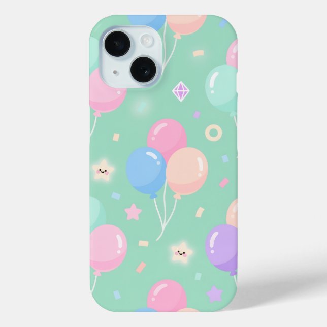 Joli vert pastel avec étuis Ballons Case-Mate  (Verso)