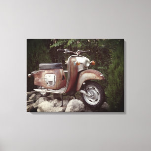 Joli vieux scooter simple impression