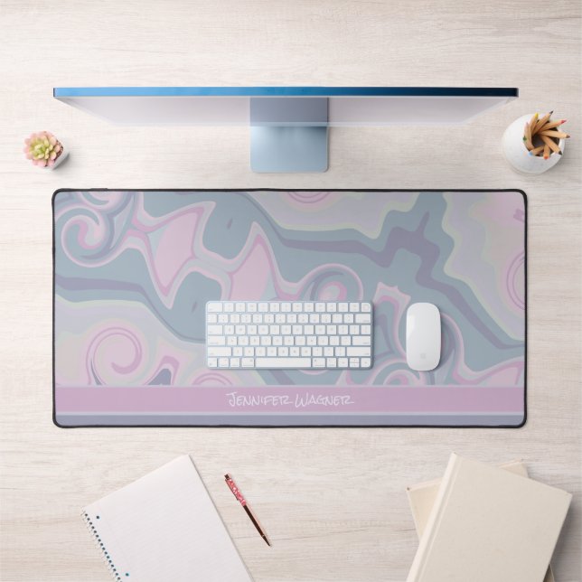 Joli violet Abstrait Joueur Boho Nom de conception (Bureau 1)