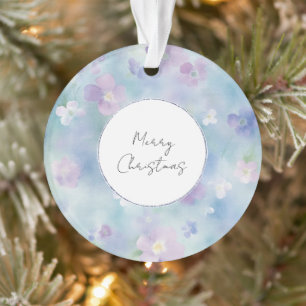 Joli violet blanc Lavande florale Noël