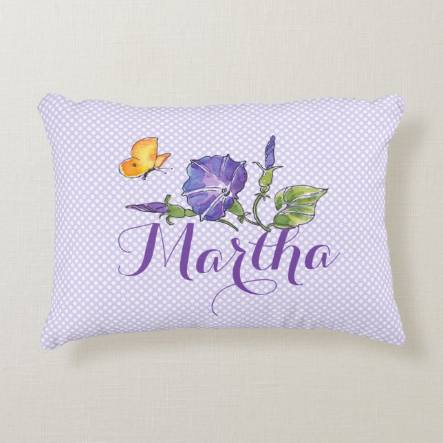 Joli violet matin gloire Coussin d'accent (Devant)