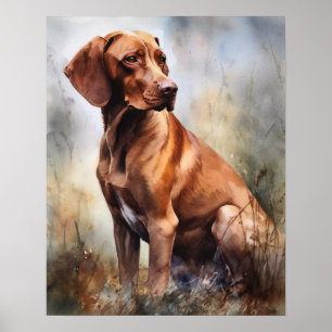 Joli Vizsla Chien Art Imprimer Poster